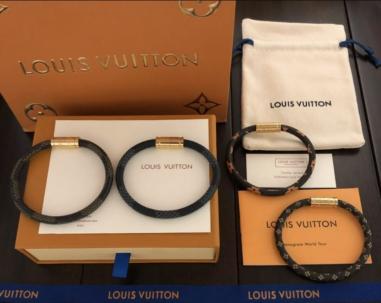 Louis Vuitton Mens Damier Graphite Bracelet Louis Vuitton | TLC-vachngandaiphat.com.vn